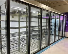 Walk in Cooler/Freezer  Doors and Frames , Display Glass Doors With Shelves