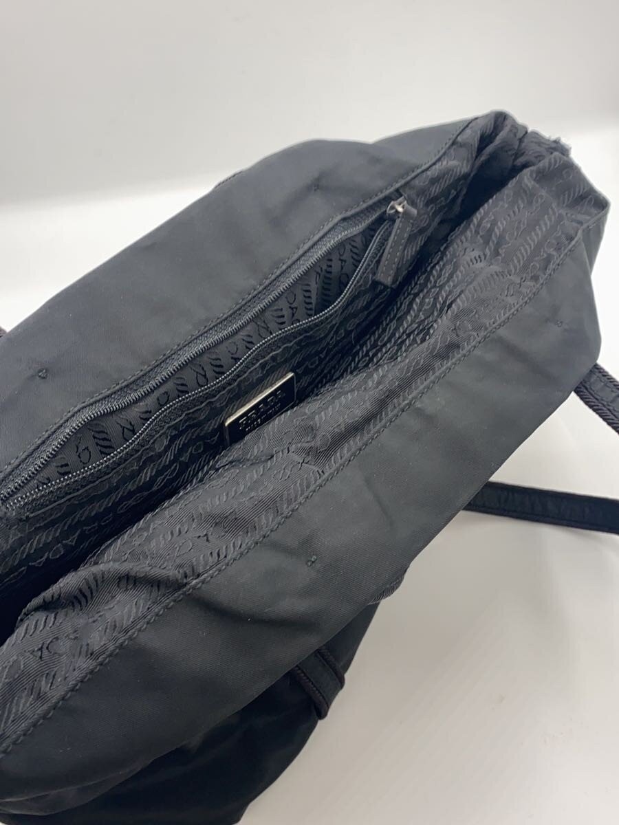PRADA handbag nylon black plain thumbnail 7