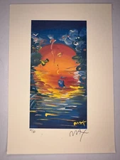 PETER MAX COA Vintage Original Art Print Poster Lithograph Signed Limited 
