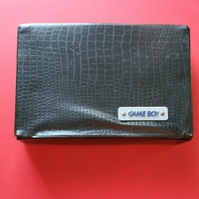 Game Boy Carry Case Leather Vintage 1989 Original Alligator Handle No Inserts