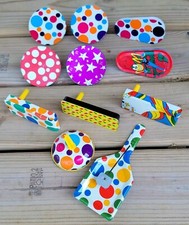 Vintage Tin Litho Toy Metal Noise Makers New Years Eve Party Favors Made In USA