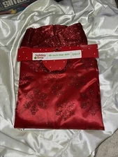 Holiday Time 48" Tree Skirt Glitter Christmas New AA48