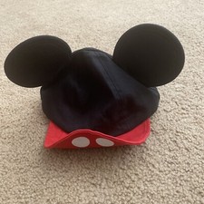 Disney Parks Mickey Mouse Baseball Cap Hat TODDLER Size Ears NWT