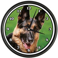 German Shepherd Wall Clock Dog Doggie Pet Breed Gift on sale German Shepherd Wall Clock Dog Doggie Pet Breed Gift on sale
