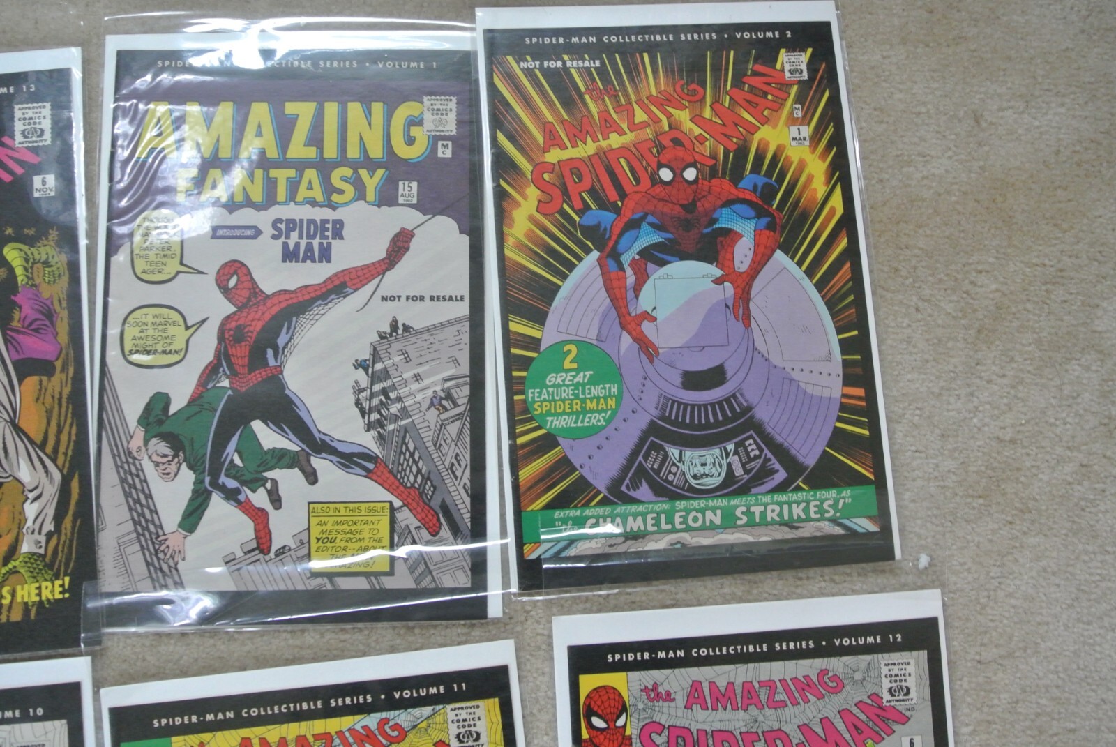 8 pcs the amazing spiderman collectible series comic book lot 1245
