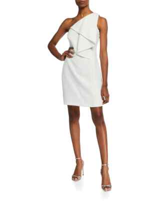 Halston 274933 Women Brigitte Flounce Dress size 10 pristine color