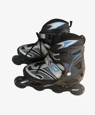 SALE Chicago Skates Inline Skates Blue Black 4 SZ Adjustable from 5-8 CRS17B-LG