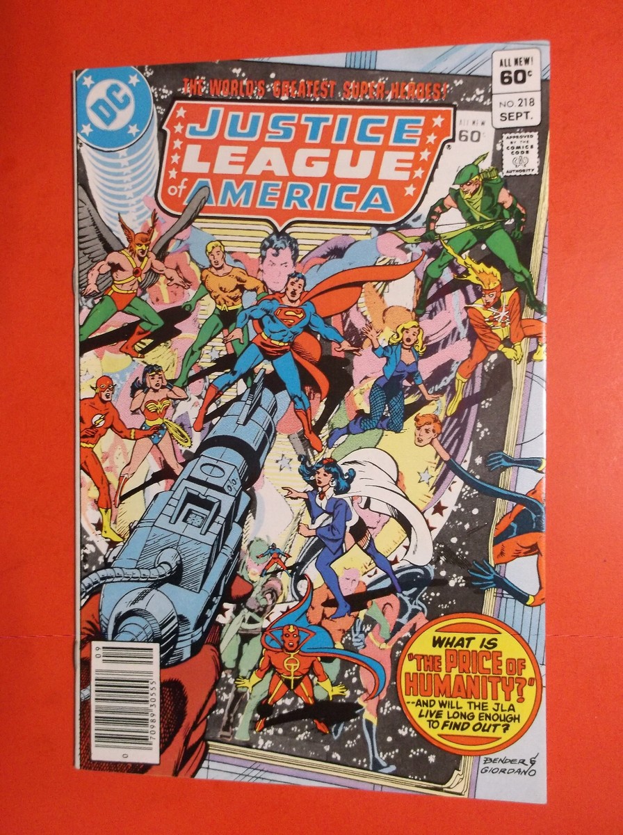 JUSTICE LEAGUE OF AMERICA # 218 - VF/NM 9.0 - 1983 NEWSSTAND
