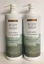 2 Bottles Aloe Vera  Cucumber Moisturizing Body Wash with Avocado Oil 32 oz Ea.