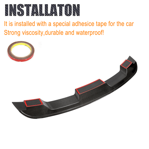 Fit For Ford Mustang 2015-2020 REAL Carbon Rear Trunk Spoile Boot Wing Lip - Picture 10 of 12