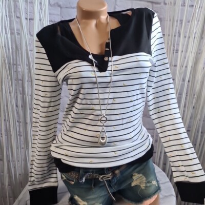 Shirt Top Jacke Set AJC weiß 40/42 weiß Langarm 2 teilig (3842) NEU