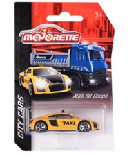 Audi R8 Coupe Germany Taxi Car Model Toy Diecast 1:64 Scale Majorette City Cars