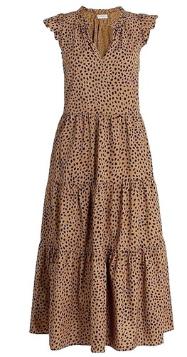 white christmas dresses Campania Peri Smocked Back Maxi Dress