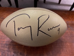 tony romo signed football