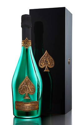#ad ARMAND DE BRIGNAC ACE OF SPADES BRUT *LIMITED EDITION GREEN BOTTLE* 750ML $349.99