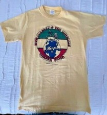 Ultra Rare vintage BOB MARLEY THE WAILERS Kaya 78 World Tour concert tee shirt
