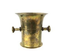 Solid Brass Apothecary Mortar Bowl Knob Handles 3.75 x 3.75"