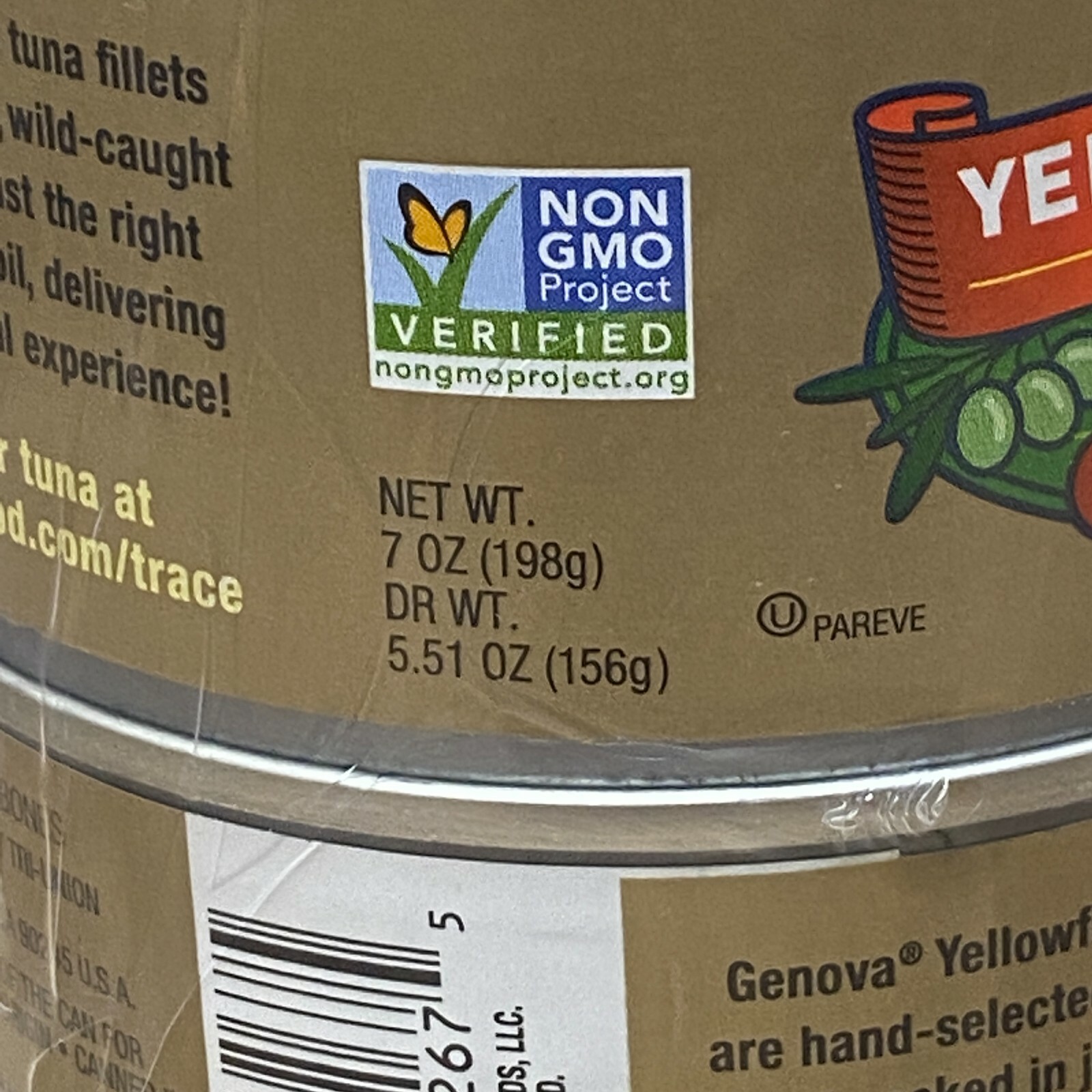 Genova Solid Yellowfin Tuna Fillets In Olive Oil 6 Pack 7 oz Pull Tab