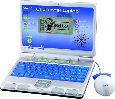 VTech Challenger Laptop, Blue, Kids Laptop with Vocabulary, Maths & French Learn