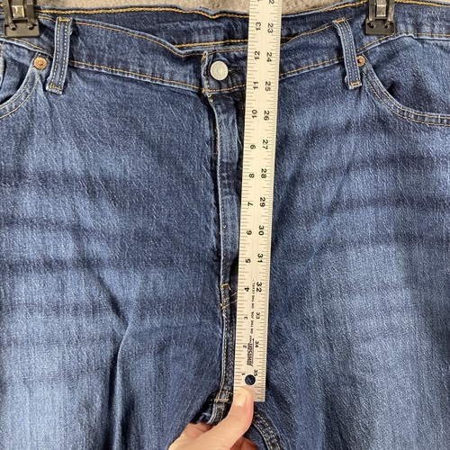 Levi’s Jeans Uomo Grande 46x30 Blu 541 Cinque Tasche Misto Cotone Elasticizzato Logo - Foto 4 di 16