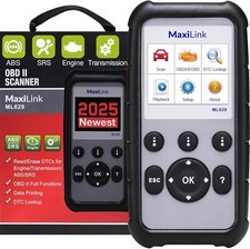 2025 Autel Ml629 Obd2 Scanner Abs Srs Engine Transmission Auto Vin Code Reader