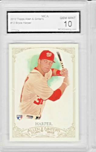 2012 Topps Allen and Ginter Bryce Harper #12 MCA 10 Gem Mint Rookie (JBC369)