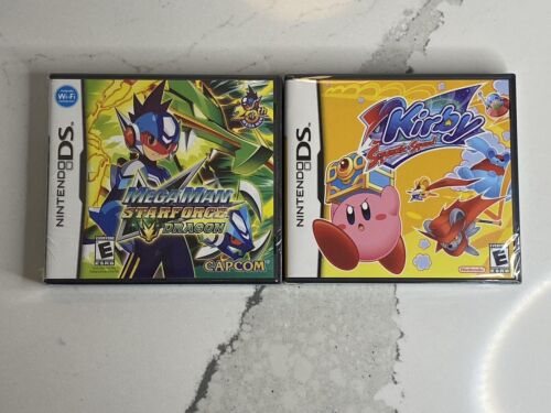Sealed Nintendo DS lot of 2 Games - Kirby Squeak Squad & Megaman Starforce 2006 - Afbeelding 1 van 8
