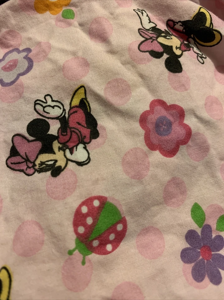 Sábana Cuna Ajustable Disney Bebés Minnie, Niña, Dama Insecto 🐞 Y Flores Foto 2 de 4