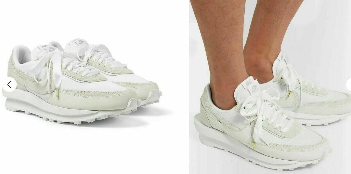 SACAI X NIKE LDWAFFLE WHITE TRAINERS SNEAKERS SCHUHE SACAI X NIKE LDWAFFLE WHITE TRAINERS SNEAKERS SCHUHE