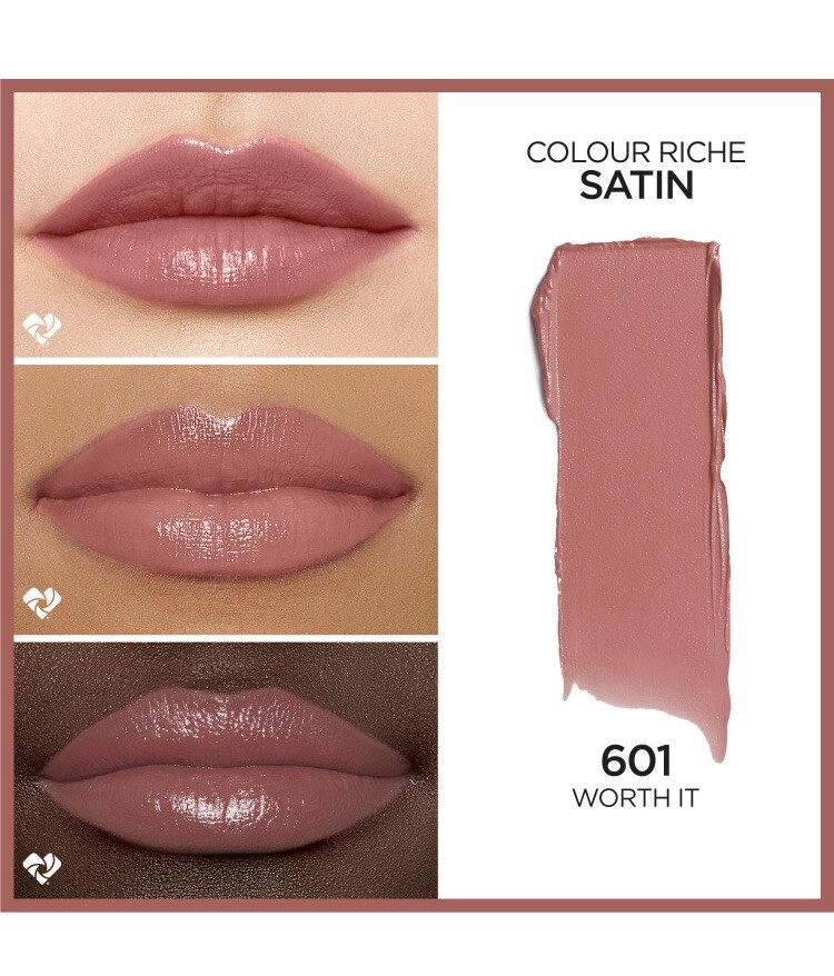 Loreal Colour Riche Satin Lipstick #601 Worth It L'Oreal Paris Lip