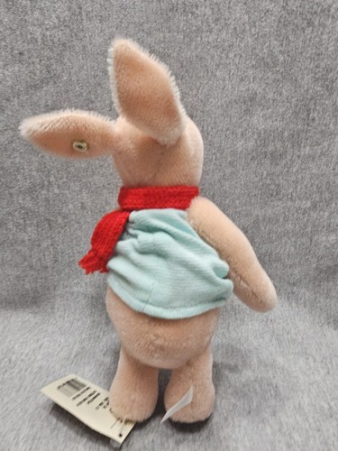 STEIFF Mohair 667367 Winnie the Pooh PIGLET Knopf Im Ohr Rare 8" - Picture 9 of 16