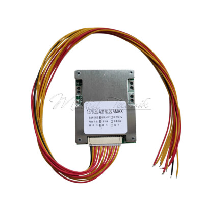 13S 48V 50A Battery Protection Board Balanced BMS PCB Circuit For E-bike Motor