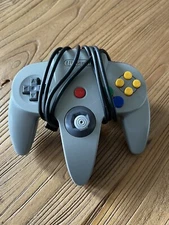 NINTENDO 64 N64 OFFICIAL OEM GREY CONTROLLER NUS-005