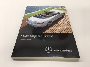 Details About 2017 Mercedes Benz S 550 Cabriolet Owners Manual Books