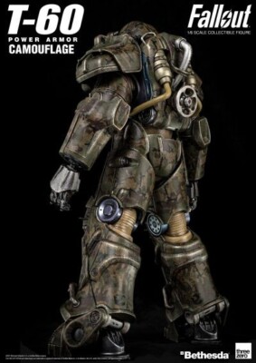 Threezero Bethesda 1/6 Fallout T-60 Camouflage Power Armor Action