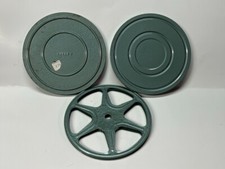 Vintage Metal Green Super 8 Movie Reel  Case Empty Movie Props Decor
