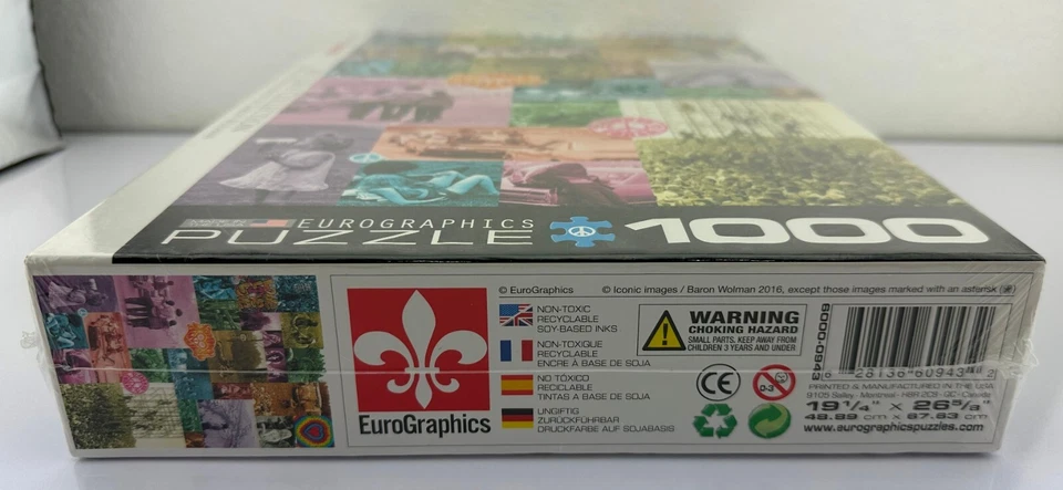 60s Love Collection 1000 Piece Jigsaw Puzzle Eurographics.New and factory sealed - Image 3 of 4
