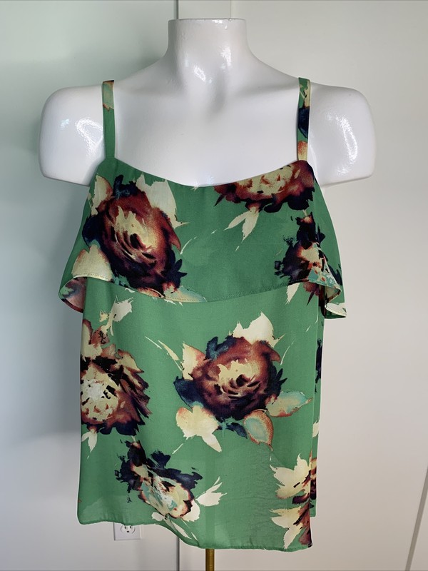CAbi Women's ‘Bloom Cami’ Sz S Style #3264 Tank Top Blouse Spaghetti Straps 