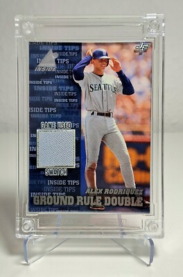 1998 Pinnacle Inside Ground Rule Double ALEX RODRIGUEZ #139 Jersey Swatch...