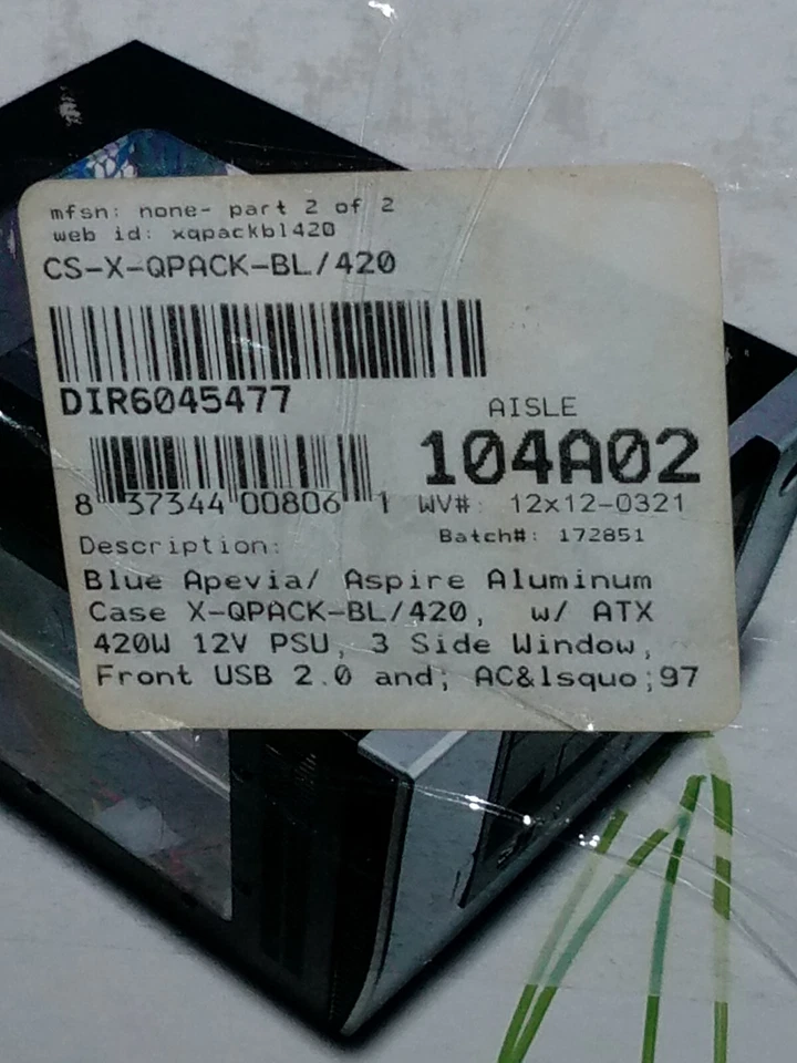 Apevia X-QPack Case With Intel Pentium 4 ECS PF7100PVT-M3 Computer! - Image 4 of 4