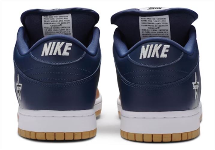 Supreme®/Nike® SB Dunk Low Navy 27cm Supreme × Nike Dunk Low Metallic Gold Navy CK3480-700 Men's Size