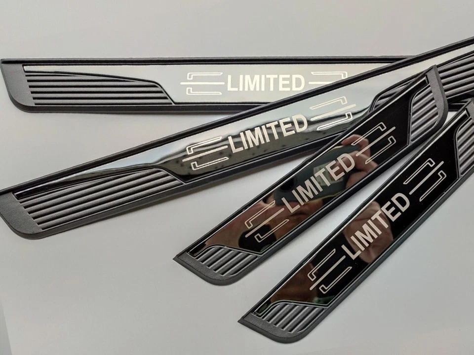 Para Chrysler Pacifica 2025 Accesorios Cubierta de umbral de puerta de coche Protector de placa de desgaste Foto 3 de 4