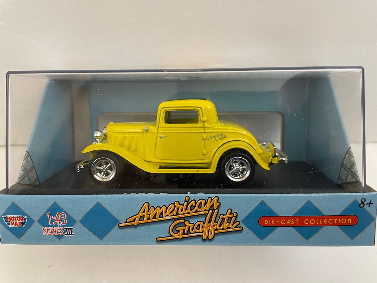 アメリカン グラフィティ 1932 Ford coupe ジオラマ 1932 Ford Coupe American Graffiti Motor Max Diecast 1/43 Scale Car
