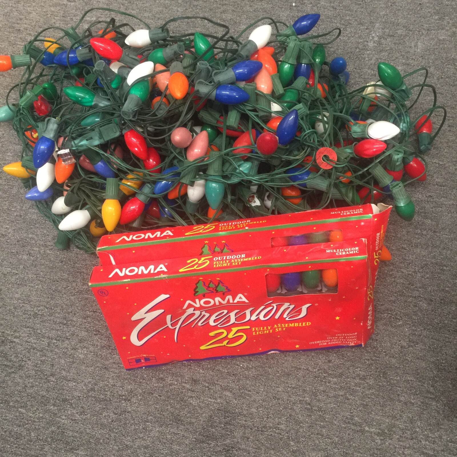 Vintage Noma Christmas Lights C9 Bulbs AND SO MUCH MORE SEE PICTURES