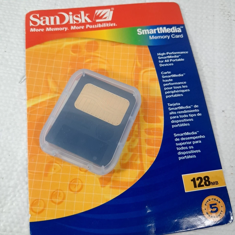 Sandisk Smart Media Memory Card 128mb SDSM-128-770 San Disk disc Smart Media - Image 2 of 4