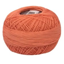 Lizbeth Egyptian Cotton Crochet Thread Size 20 Color 706 Sunny Coral