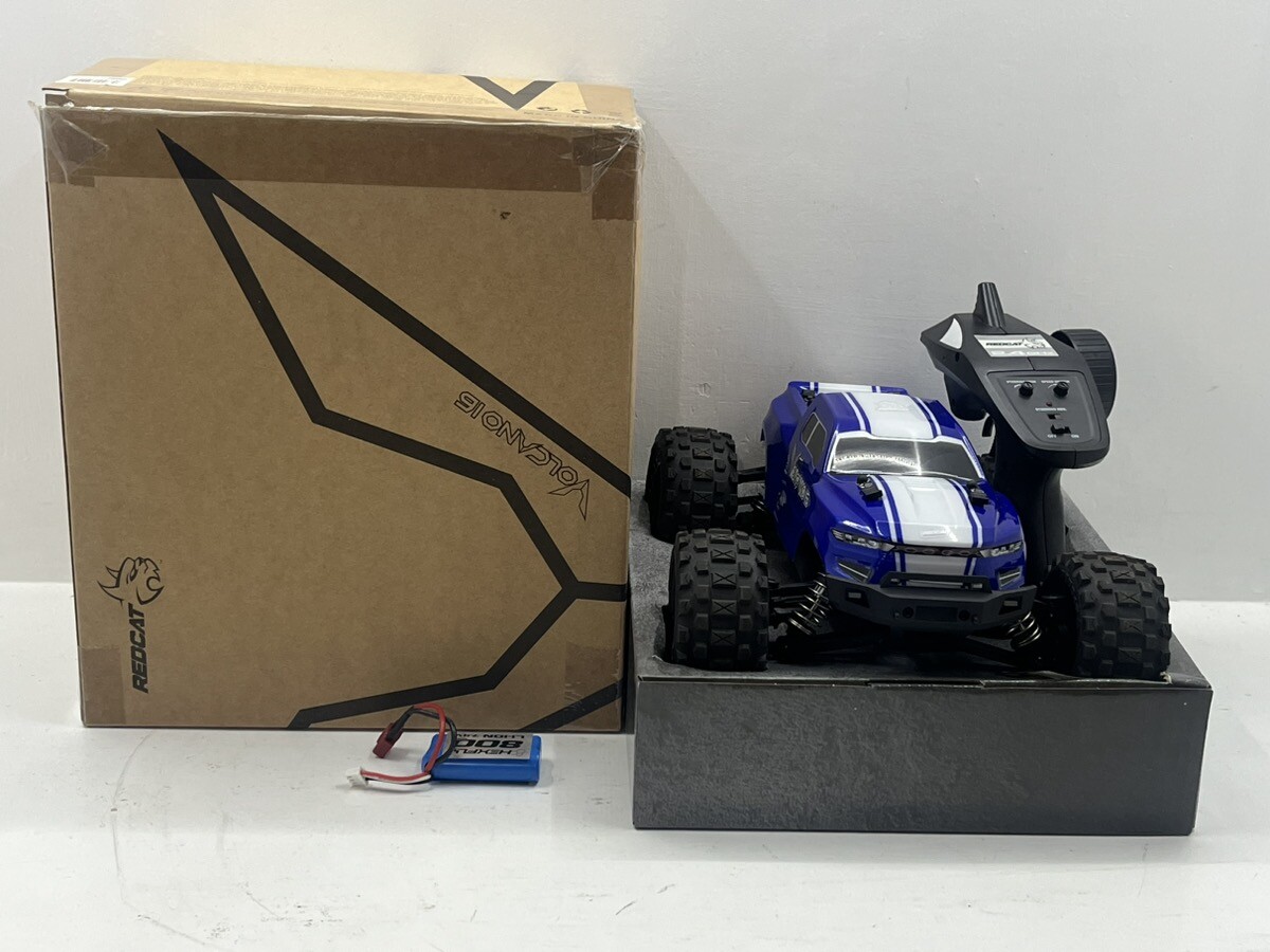 Redcat Racing Volcano-16 1/16 Scale Brushed Monster Truck Blue With Box