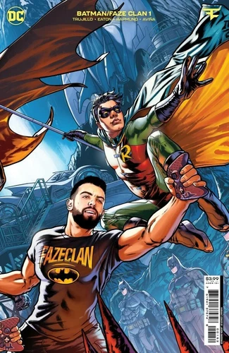 Batman / Faze Clan #1 (DC, 2022, Cover E Jason Badower Connecting 4 Robin)