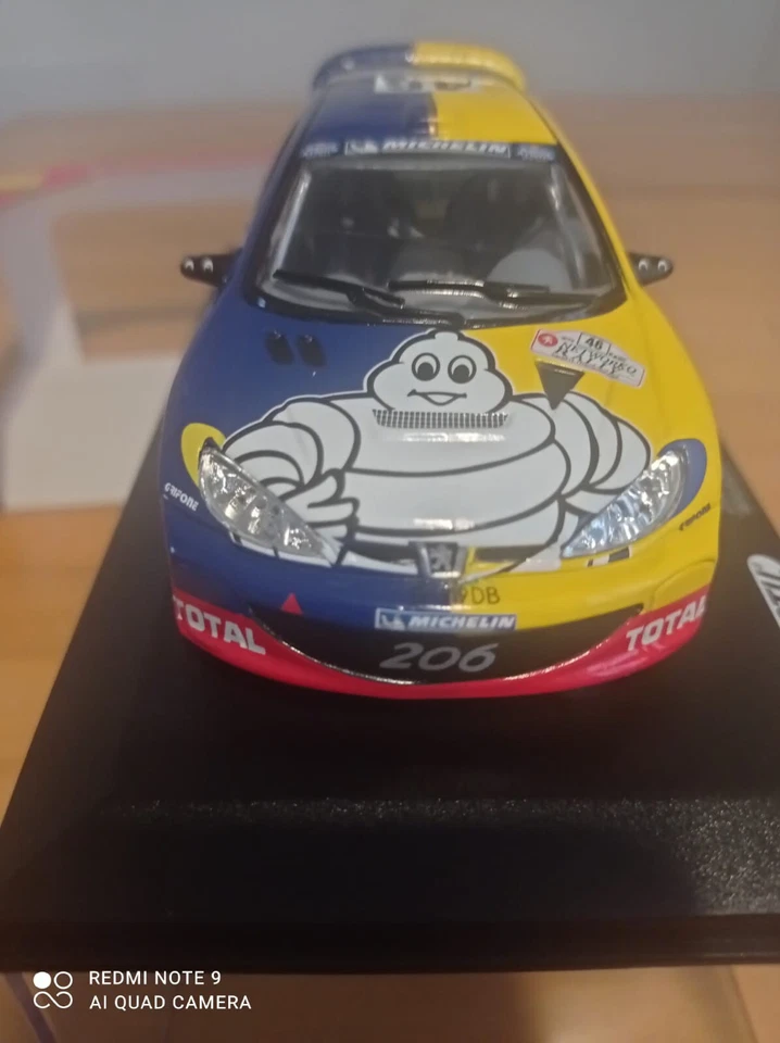 Polistil Peugeot 206 WRC "Michelin" Valentino Rossi Rallye de Great Britain 1/32 - Immagine 4 di 4