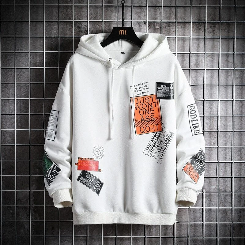 Autumn Winter Sweatshirt Mens Thick Hoodies Men Hip Hop Sweatshirts Men